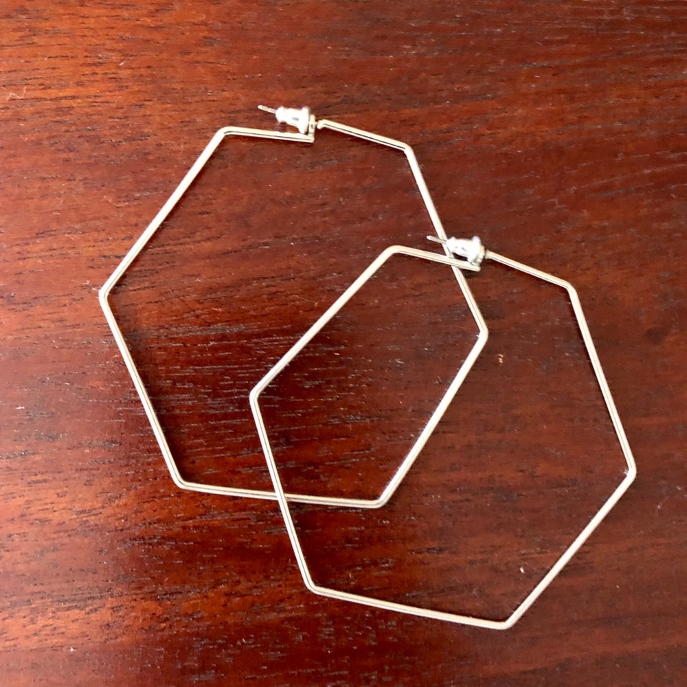 H&M Large Hexagonal Hoops